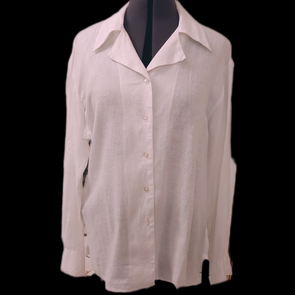 CW Clifford and Willis fine linen blouse